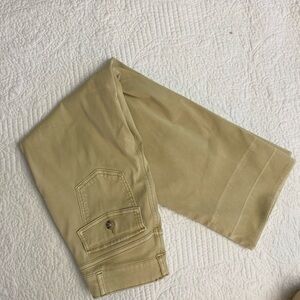 SPANX Wide-Leg Relaxed-Fit High-Rise Stretch Twill Ankle Shapewear Pants Size M